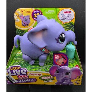 Little Live Pets Jungle Series Toots My Walking Elephant Interactive Leash Toy